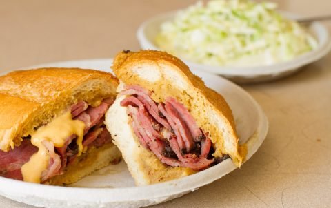 Philippe's Sandwich on a plate