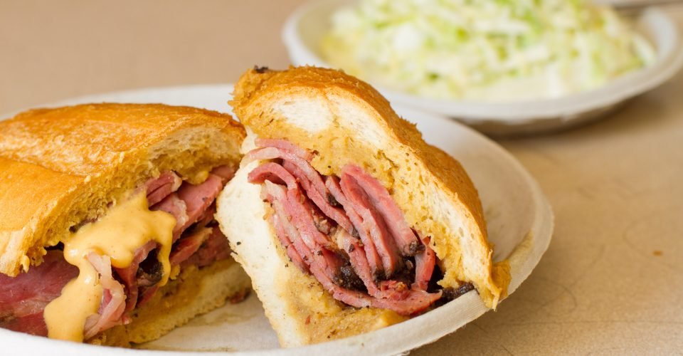 Philippe's Sandwich on a plate