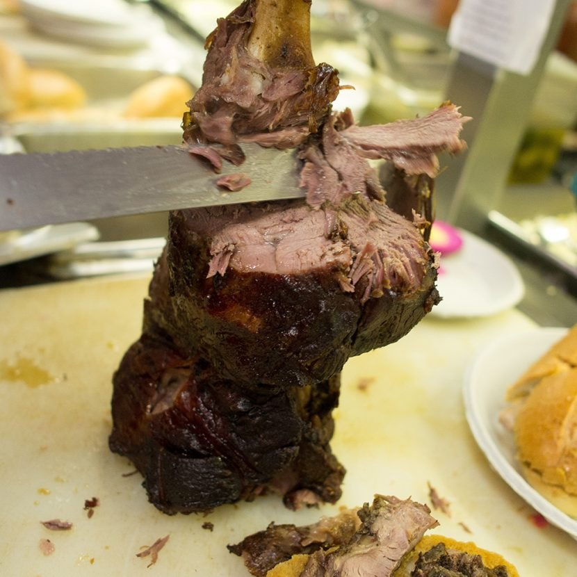 Carving Lamb for French Dip