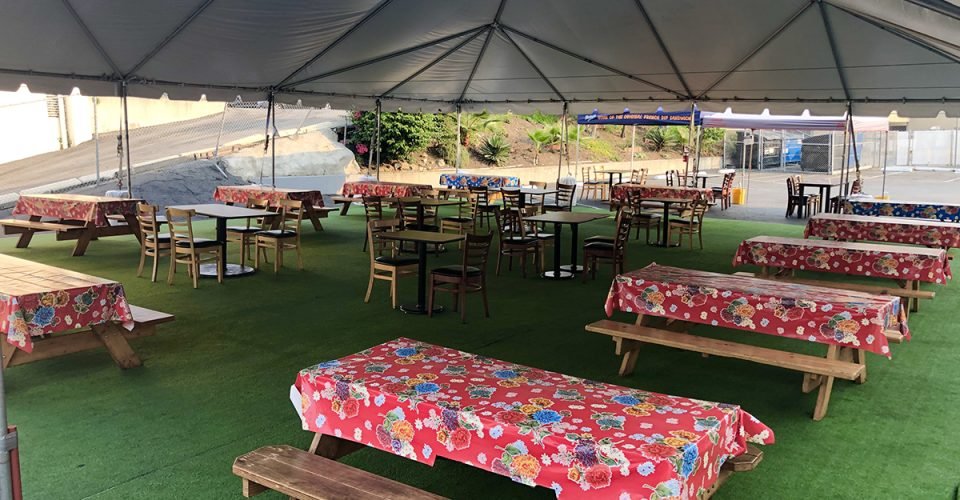 Philippe's Sets Up Al Fresco Dining