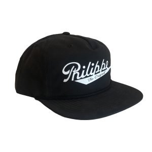 Philippe's Black Hat with White Logo