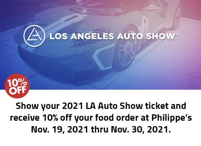 Philippe's Partners with LA Auto Show