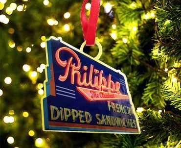 Philippe's Neon Sign Christmas Ornament