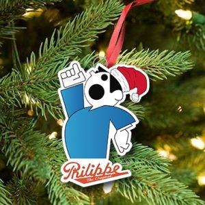 Philippe w/ Santa Hat Christmas Ornament