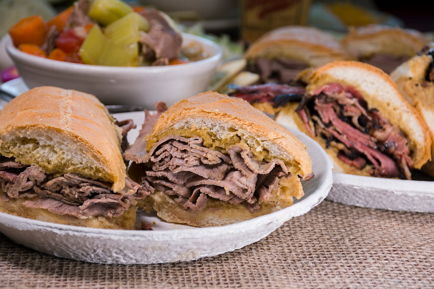 French Dip Sandwiches - Philippe The Original - Los Angeles