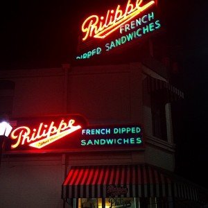 Philippes Store Sign at Night    